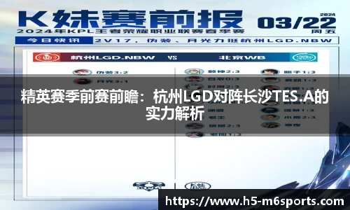 精英赛季前赛前瞻：杭州LGD对阵长沙TES.A的实力解析